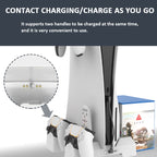 For PS5 iplay Dual-seat Charging and Cooling Base Bracket Storage Rack, HBP-348