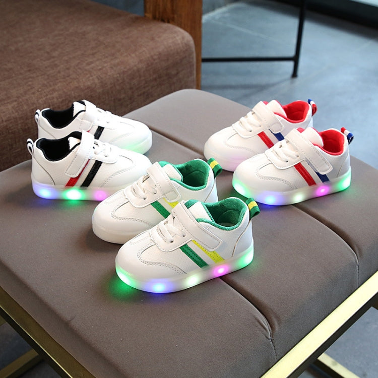 LED Light Up Casual Shoes Children Flat Board Shoes, 26, 27, 23