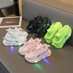 Breathable Lightweight Soft Sole Luminous Sports Casual Shoes, 26, 27, 28, 29, 30