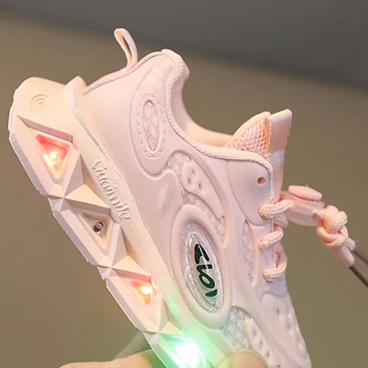 Breathable Lightweight Soft Sole Luminous Sports Casual Shoes, 26, 27, 28, 29, 30