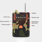 48W Wireless Bluetooth Voice Amplifier with Remote Control Supports USB/TF Card Playback, EU Plug, UK Plug, AU Plug, US Plug