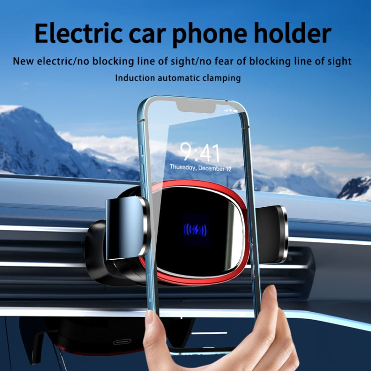15W Car Wireless Charging Bracket Auto Induction Electric Navigation Bracket
