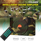 25W  Bluetooth Voice Amplifier Bird Hunting Speaker Supports USB/TF/FM 1000m Remote Control, EU Plug, US Plug