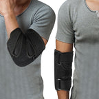 Sports Elbow Pads with Double Aluminum Plate Support Arm Sprain Fixed Protective Gear