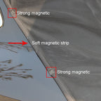 Car Tailgate Anti-Mosquito And Insect Screens Trunk Magnetic Sunscreen Mosquito Net, S 144 x 150cm, M 156 x 150cm, L 162 x 150cm, XL 174 x 150cm