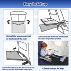 Kids Airplane Seat Extender Portable Travel Seat Cushion, 79 x 44cm