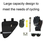 7 inch Bicycle Triangle Bag Outdoor Sports Cycling Gear Storage Bag, Without Water Cup Bag, With Water Cup Bag