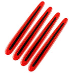 8pcs/set Car Door Handle Rearview Mirror Safety Warning Protective Reflective Sticker, Red, Yellow, White, Blue, Fluorescent Green