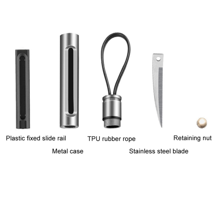 Mini Outdoor Portable Multi-functional Detachable Express Keychain, Black, Silver, Golden, Colorful