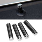 Carbon Fiber Door Interior Deadbolt Trim Cover, 4pcs/set