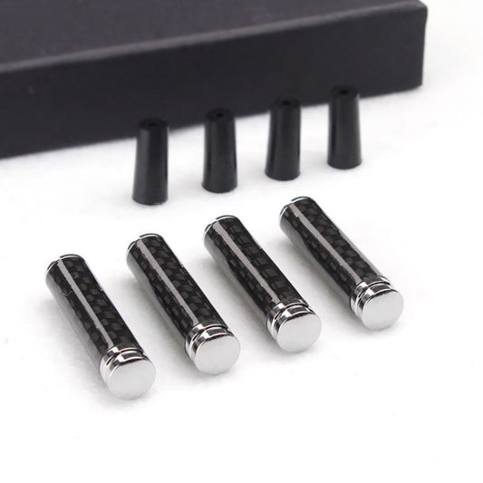 Carbon Fiber Door Interior Deadbolt Trim Cover, 4pcs/set