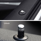 Carbon Fiber Door Interior Deadbolt Trim Cover, 4pcs/set
