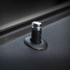 Carbon Fiber Door Interior Deadbolt Trim Cover, 4pcs/set