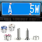 Licence Plate Frame Rhinestone Anti-theft Fixing Nut Cover