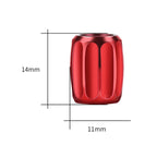 4pcs/set Metal Anti-theft Tyre Core Valve Personalised Conversion Cap, Colorful, Titanium Black, Red, Silver