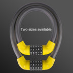 Bicycle And Electrical Vehicle 5-Digit Combination Lock Safety Anti-Theft Cycling Lock, 40 x 1.72cm, 57 x 1.72cm