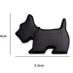 Cute Pet Dog Car Decal Puppy Metal Vehicle Emblem Decorative Stickers