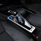Car Seat Gap Storage Box with 2 USB Charging Port, Principal Driver Silver, Co-pilot Silver, Principal Driver Red, Co-pilot Red, Principal Driver Gray, Co-pilot Gray