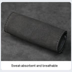 1pair Car Door Handle Decorative Anti-Scratch Cover Car Slippery Leather Inner Door Handle Protective Cover