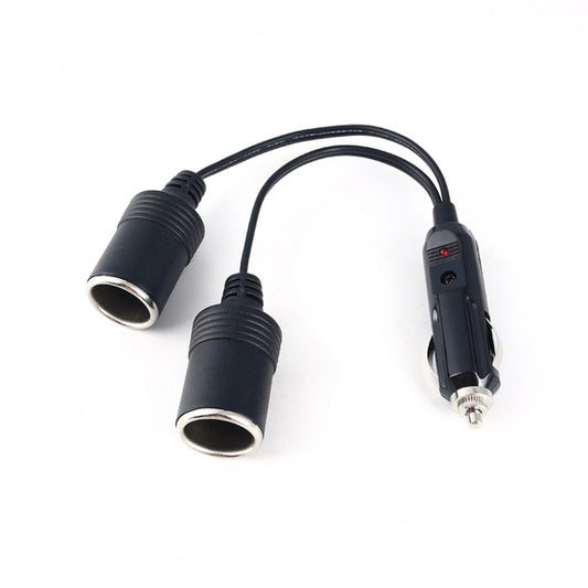 Copper Car Cigarette Lighter Extension 12/24V 10A General 1 Drag 2 Car Charging