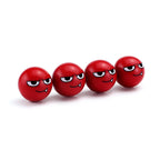 4pcs /Set Devil Ball Tire Valve Caps Automotive Universal Modification Valve Covers