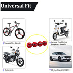 4pcs /Set Devil Ball Tire Valve Caps Automotive Universal Modification Valve Covers