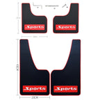 2pcs Car Tire Mud Flap Modification Plastic Anti-Splash Mud Flap, Sports, Cat Eye, Large Sports, Large Blank