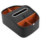 Cat Supplies Leather Storage Box Car Split Paper Tissue Box, Classic Black