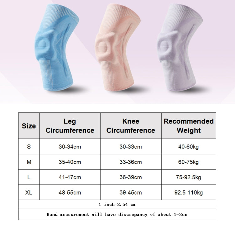 1pair Sports Knee Brace Meniscus Injury Silicone Knee Joint Protective Cover, S, M, L, XL