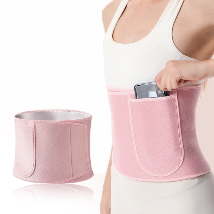 Slimming Waist Belt Sweatband For Training And Running, Rubber Inner, Silver Ions Inner
