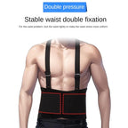 Sports Back Support Belt Waist Pain Protection Belt with Suspender Strap for Heavy Lifting, S, M, L, XL, XXL, XXXL