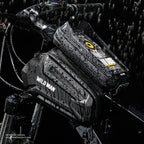 WILD MAN XT6 1.2L Mountain Bike EVA Hard Shell Waterproof Phone Touch Screen Top Tube Bag, XT6 (Solar), XT6 (Twill)