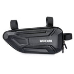 WILD MAN XT4 1.2L EVA Hard Shell Bicycle Triangle Bag Electric Vehicle Side Bag, XT4 (Sun), XT4 (Twill)