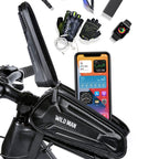 WILD MAN XT5 1.2L EVA Hard Shell Bike Front Beam Bag Touch Screen Phone Waterproof Bag, XT5 (Twill), XT5 (Solar)