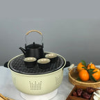 Charcoal Grill Stainless Steel Outdoor Camping Cooking Tea Around The Stove Barbecue Stove, Style A, Style B