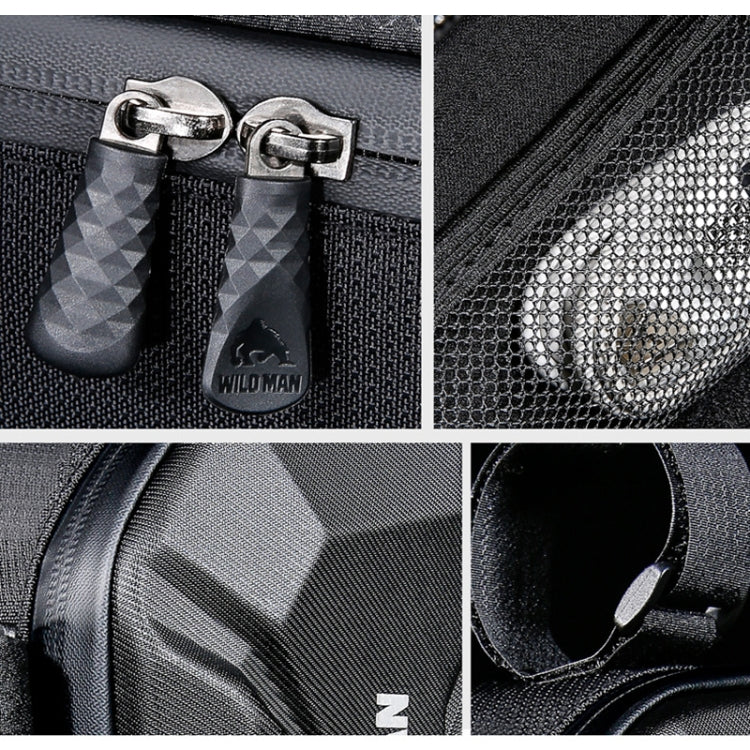WILD MAN XT9 1.8L EVA Hard Shell Bike Front Beam Triangle Bag Electric Vehicle Waterproof Bag, XT9 (Sun), XT9 (Twill)