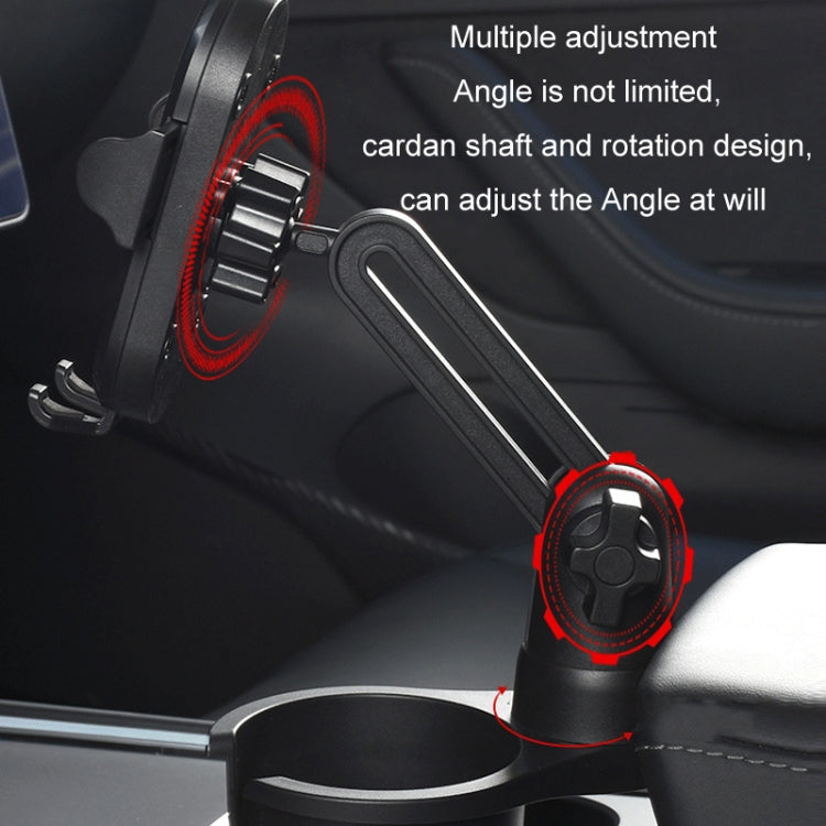 Car Centre Navigation Mobile Phone Holder 360 Rotating Water Cup Holder, Small, Large