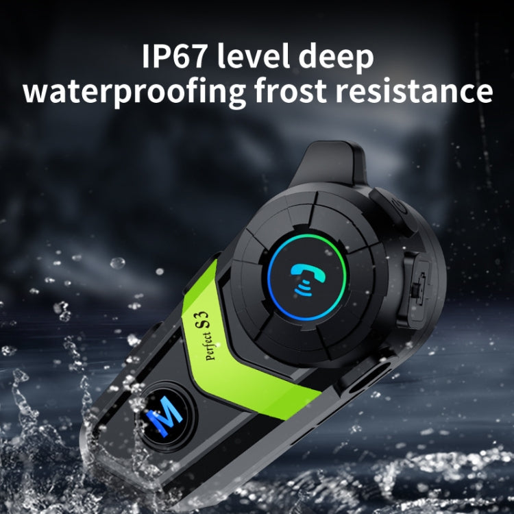 S3 Motorcycle Helmet Bluetooth Headset For Full and Half Helmets
