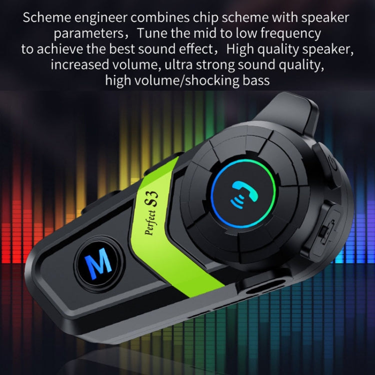 S3 Motorcycle Helmet Bluetooth Headset For Full and Half Helmets