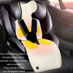 Car USB Heated Seat Cushion Winter Plush Child Seat Pad, 90x32cm