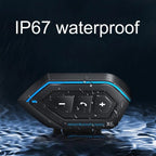 X6 Helmet Bluetooth Headset Wireless Waterproof Moto Handsfree Stereo Headphone