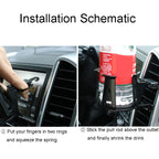 Car Air Vent Drink Holder Car Multifunctional Water Cup Racks, LW-170