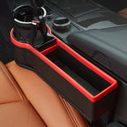 Car Seat Gap Storage Box Car Water Cup Holder Ashtray, Left Black Red, Left Carbon Fiber, Left Brown, Left Beige, Left Black, Right Black Red, Right Carbon Fiber, Right Brown, Right Beige, Right Black