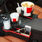Car Seat Gap Storage Box Car Water Cup Holder Ashtray, Left Black Red, Left Carbon Fiber, Left Brown, Left Beige, Left Black, Right Black Red, Right Carbon Fiber, Right Brown, Right Beige, Right Black