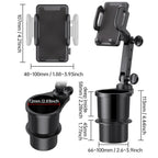 2 in 1 Car Mobile Phone Holder Multifunctional Water Cup Beverage Holder