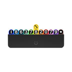 bbdd Temporary Parking License Plate Concealable Car Removal Number Plate, Rainbow Edition, Pure Edition, Piano Edition