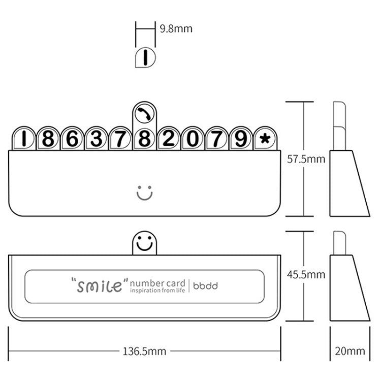 bbdd Temporary Parking License Plate Concealable Car Removal Number Plate, Rainbow Edition, Pure Edition, Piano Edition