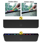 bbdd Temporary Parking License Plate Concealable Car Removal Number Plate, Rainbow Edition, Pure Edition, Piano Edition