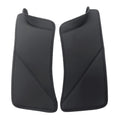 For Tesla Model Y Rear Door Built-In Sill Strip Rear Seats Anti-Kick Leather Protective Pad, Black, Carbon Fiber, TPE