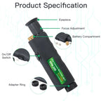 KomShine 200x Handheld Fiber Optic Magnifier Detector
